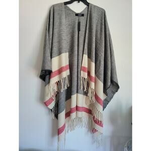 Hurley Women's Shawl Open‎ Front Poncho
